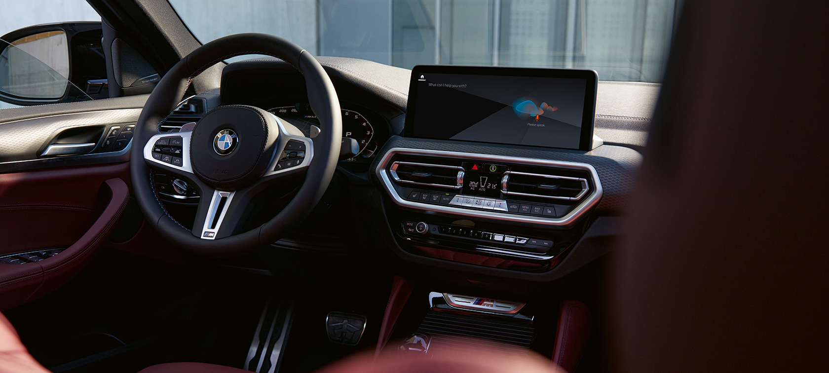 BMW X4 G02 sisätila nahka Tacora Red 2021 BMW X4 G02 sisätila nahka Tacora Red 2021