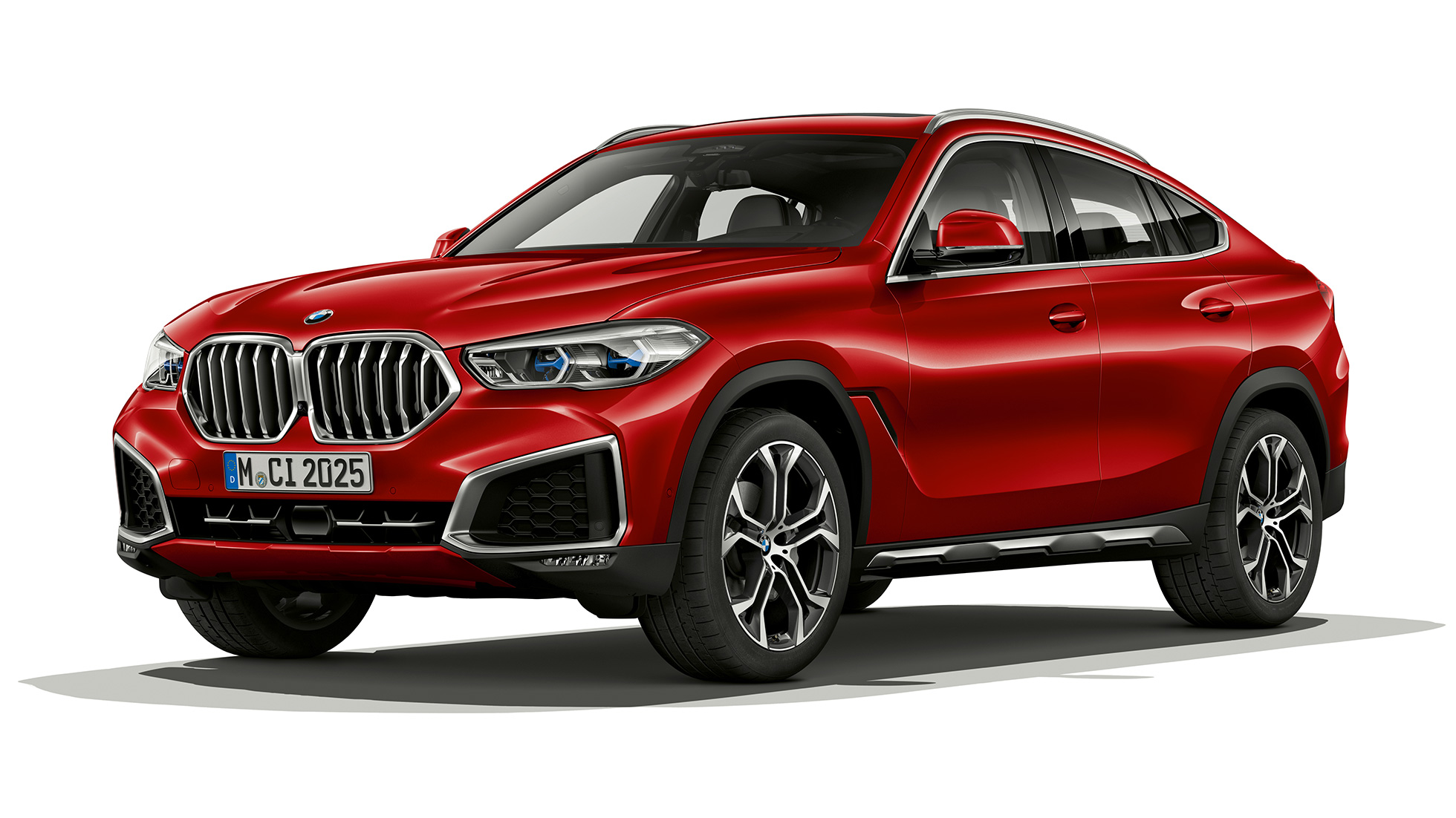 BMW X6, jossa BMW Business xLine, perä. BMW X6, jossa BMW Business xLine, 3/4-näkymä perästä.