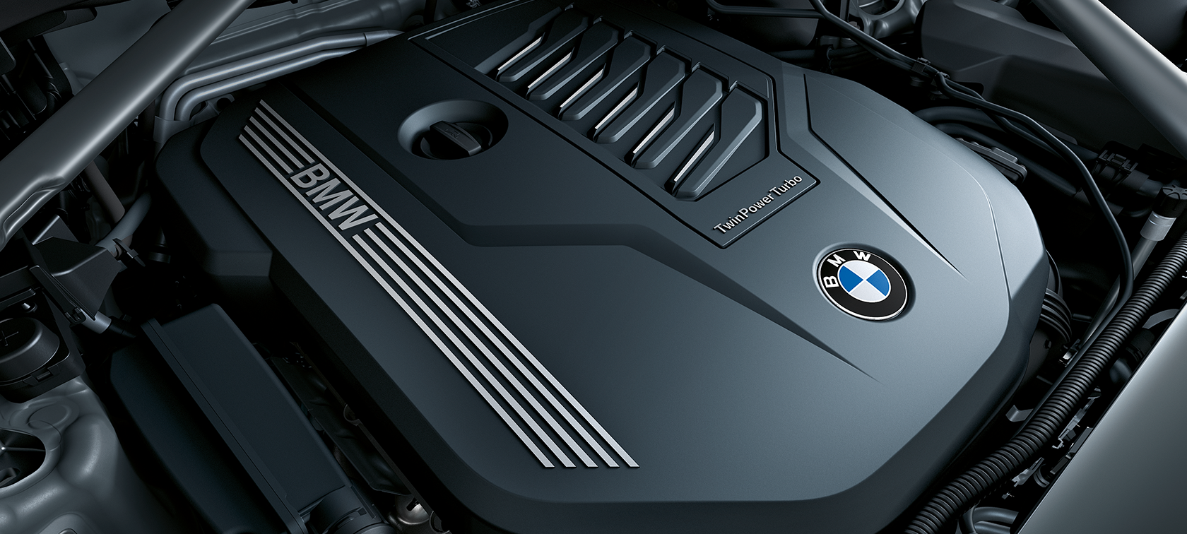 BMW X7 BMW TwinPower Turbo Lähikuva BMW TwinPower Turbo -moottorista