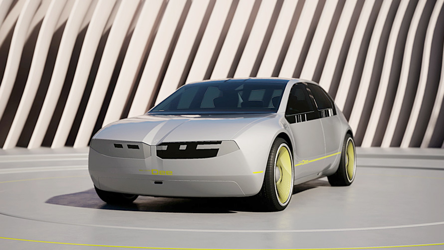 BMW i Vision Dee, phygital icon BMW i Vision Dee -visioajoneuvo, phygital icon