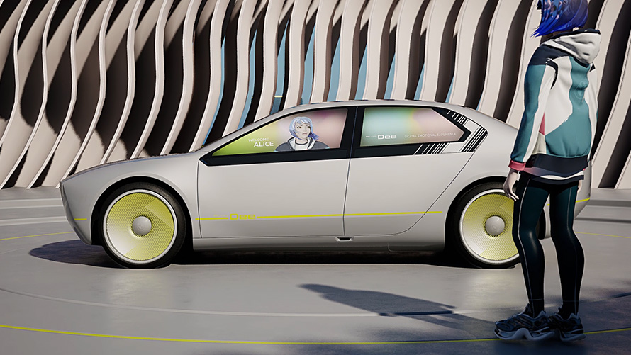 BMW i Vision Dee, henkilökohtainen virtuaalihahmo BMW i Vision Dee, henkilökohtainen virtuaalihahmo