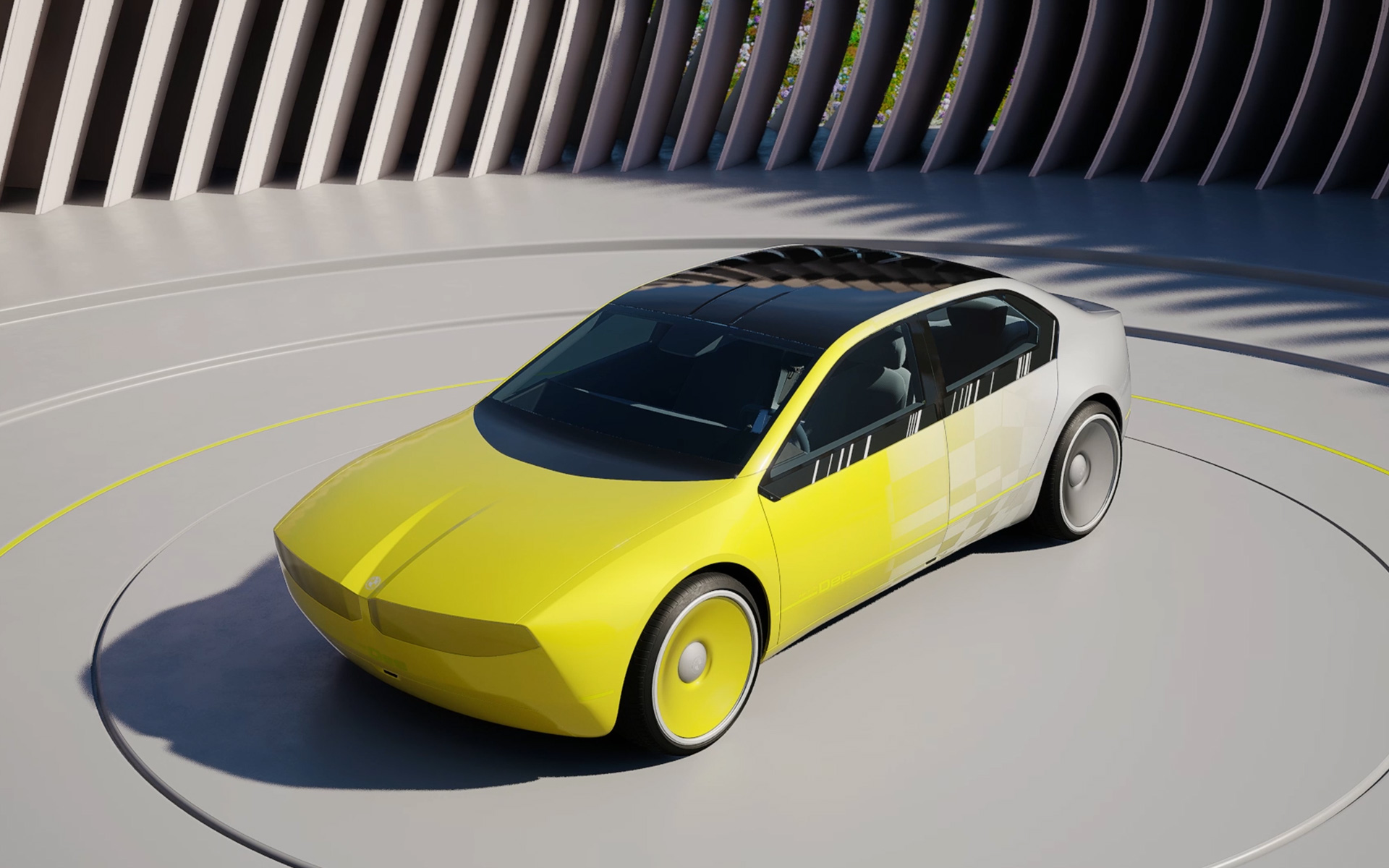 BMW i Vision Dee, E Ink -teknologia BMW i Vision Dee -visioajoneuvo, E Ink -teknologia
