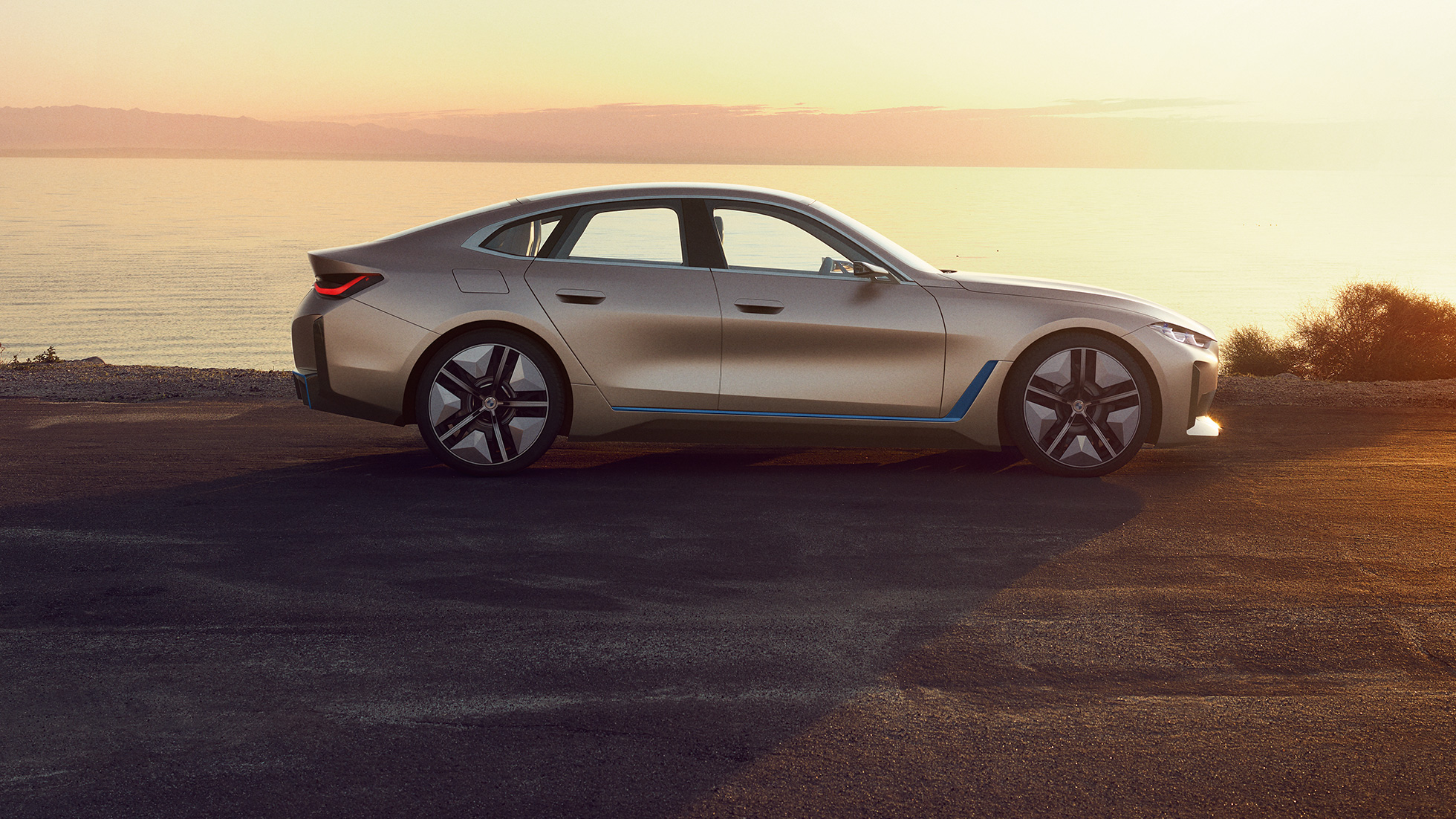 BMW Concept i4 2020 G26:n ulkopuoli BMW Concept i4 2020 G26 -sähköauto – täyssähköisen BMW Gran Coupén ulkopuoli