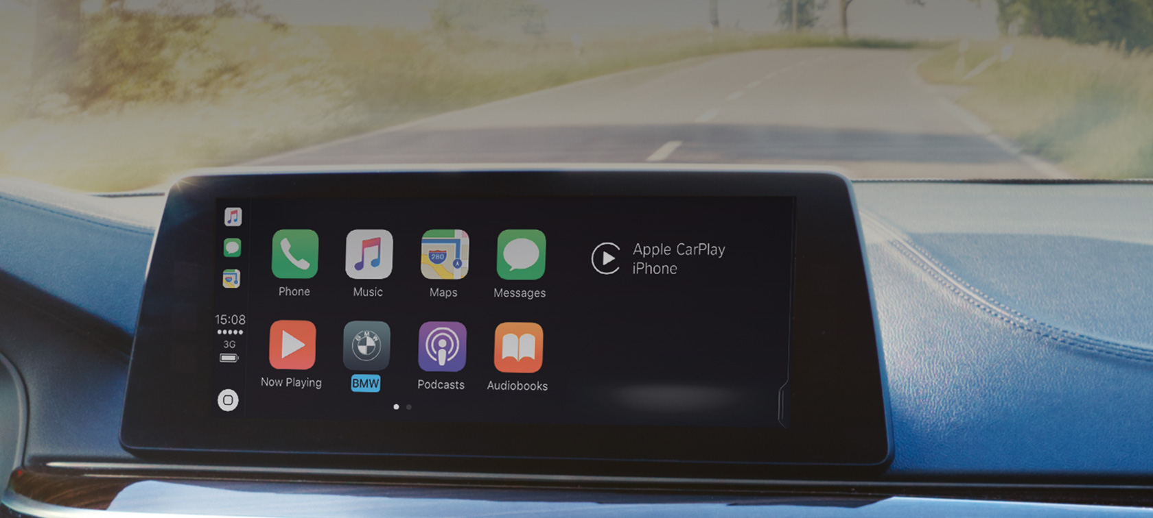 Apple CarPlay® Smartphone Integration Apple CarPlay® Smartphone Integration, valikko monitoiminäytöllä, BMW ConnectedDrive