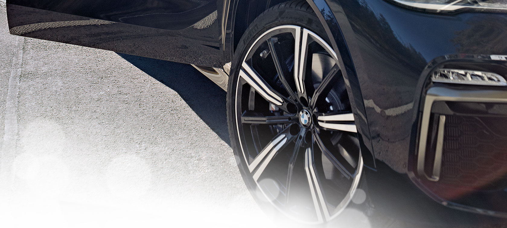 BMW:n vanne, lähikuva BMW:n vanne, lähikuva