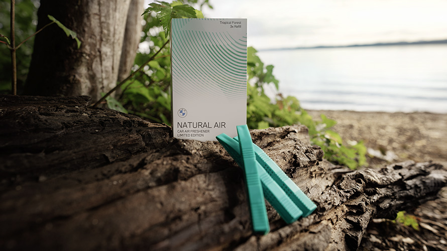 Limited Edition Natural Air -täyttöpakkaus Tropical Forest alkuperäiset BMW kevät- ja kesälisävarusteet Limited Edition Natural Air -täyttöpakkaus Tropical Forest alkuperäiset BMW kevät- ja kesälisävarusteet