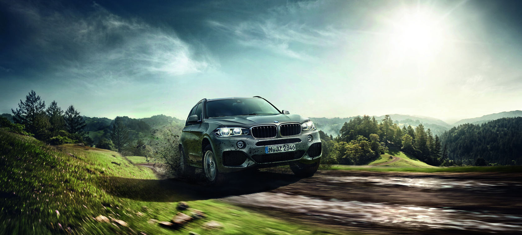 BMW in summer environment BMW in summer environment
