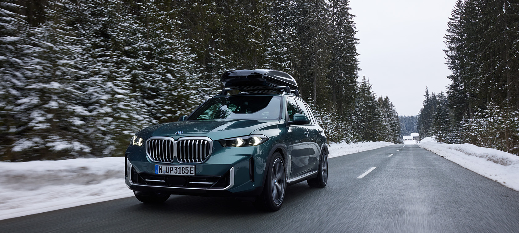 BMW in winter environment BMW in winter environment